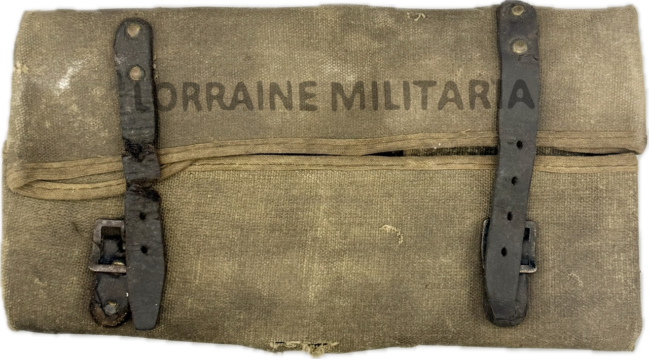 militaria : TROUSSE ACCESSOIRES ENTRETIEN FUSIL-MITRAILLEUR CHAUCHAT 1915